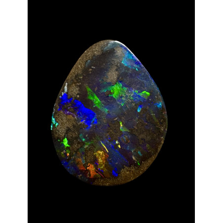 Opale Boulder Noire Eromanga 11.55 carats