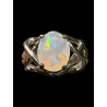 Bague argent opale welo crystal facettée