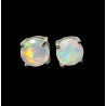 Boucles d'oreilles argent opales welo