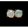 Boucles d'oreilles argent plaqué or rose opales welo