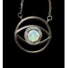 Collier argent Opale Ethiopienne