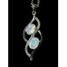Pendentif argent Opale opales ethiopiennes