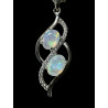 Pendentif argent Opale opales ethiopiennes