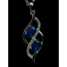 Pendentif argent Opale triplet mosaïque australien