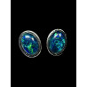 Boucles d'oreilles puces opales triplets australiennes