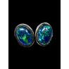 Boucles d'oreilles puces opales triplets australiennes