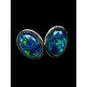 Boucles d'oreilles puces opales triplets australiennes