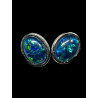 Boucles d'oreilles puces opales triplets australiennes