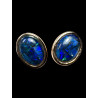 Boucles d'oreilles puces opales triplets australiennes