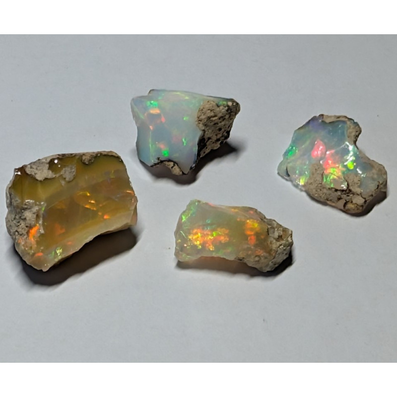 Lot 4 Opales brutes ethiopiennes  AAA+
