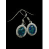 Boucles pendantes opales triplets australiennes