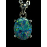 Pendentif argent 925 opale triplet Australie