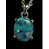Pendentif argent 925 opale triplet Australie