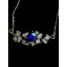 Collier argent opale doublet australie