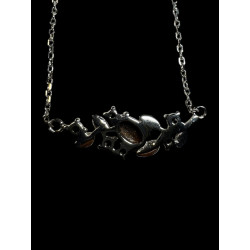 Collier argent opale doublet australie