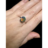 Bague argent opale welo facettée