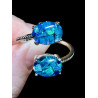 Bague argent opale triplet mosaïque australienne