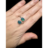 Bague argent opale triplet mosaïque australienne