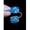 Bague argent opale triplet mosaïque australienne