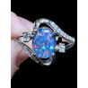 Bague argent opale triplet Australienne