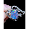 Bague argent opale triplet Australienne
