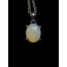 Pendentif argent 925 opale Crystal Coober Pedy Australie