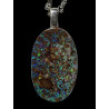 Pendentif argent opale boulder Yowah 11.90 carats