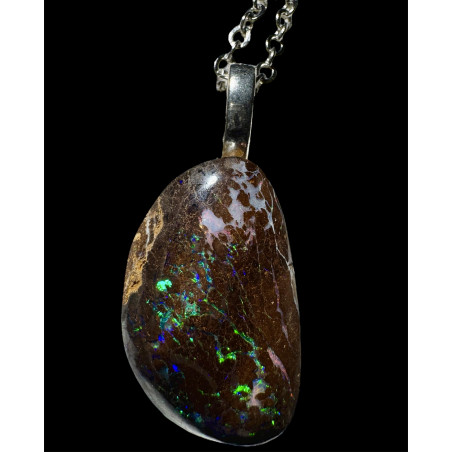 Pendentif argent opale boulder 25.85 carats