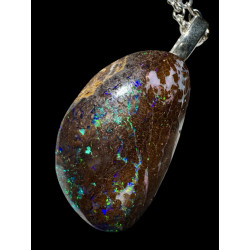 Pendentif argent opale boulder 25.85 carats