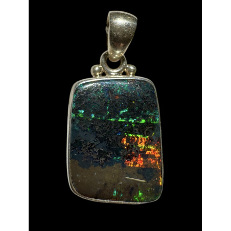 Pendentif argent opale boulder Eromanga 18.30 carats