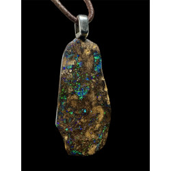 Pendentif argent opale...