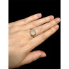 Exceptionnelle Bague argent opale welo nid d'abeilles