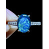 Bague argent opale triplet australienne
