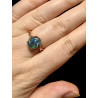 Bague argent plaqué or rose opale triplet australienne