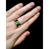 Bague Chevalière argent 925 opale australienne