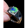 Bague Chevalière argent 925 opale australienne