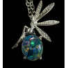 Pendentif fée argent Opale triplet mosaïque