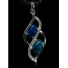 Pendentif argent Opale triplet mosaïque australien