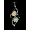 Pendentif argent Opale opales ethiopiennes