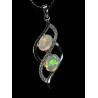 Pendentif argent Opale opales ethiopiennes