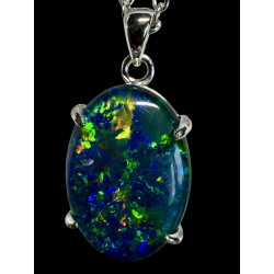 Pendentif argent 925 opale triplet Australie