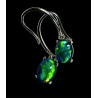Boucles pendantes opales triplets australiennes