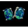 Boucles d'oreilles puces opales triplets australiennes