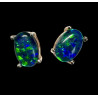 Boucles d'oreilles puces opales triplets australiennes