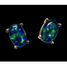 Boucles d'oreilles puces opales triplets australiennes