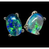 Boucles d'oreilles puces opales triplets australiennes