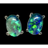 Boucles d'oreilles puces opales triplets australiennes